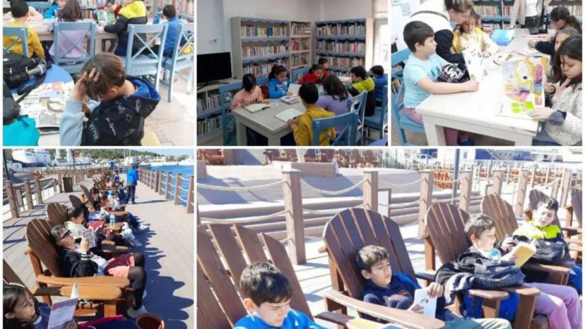 Kütüphaneler Haftası ve Hayatın Anlamı Kitap Projesi Kapsamında Gerçekleştirdiğimiz Okul Gezisinden Kareler...